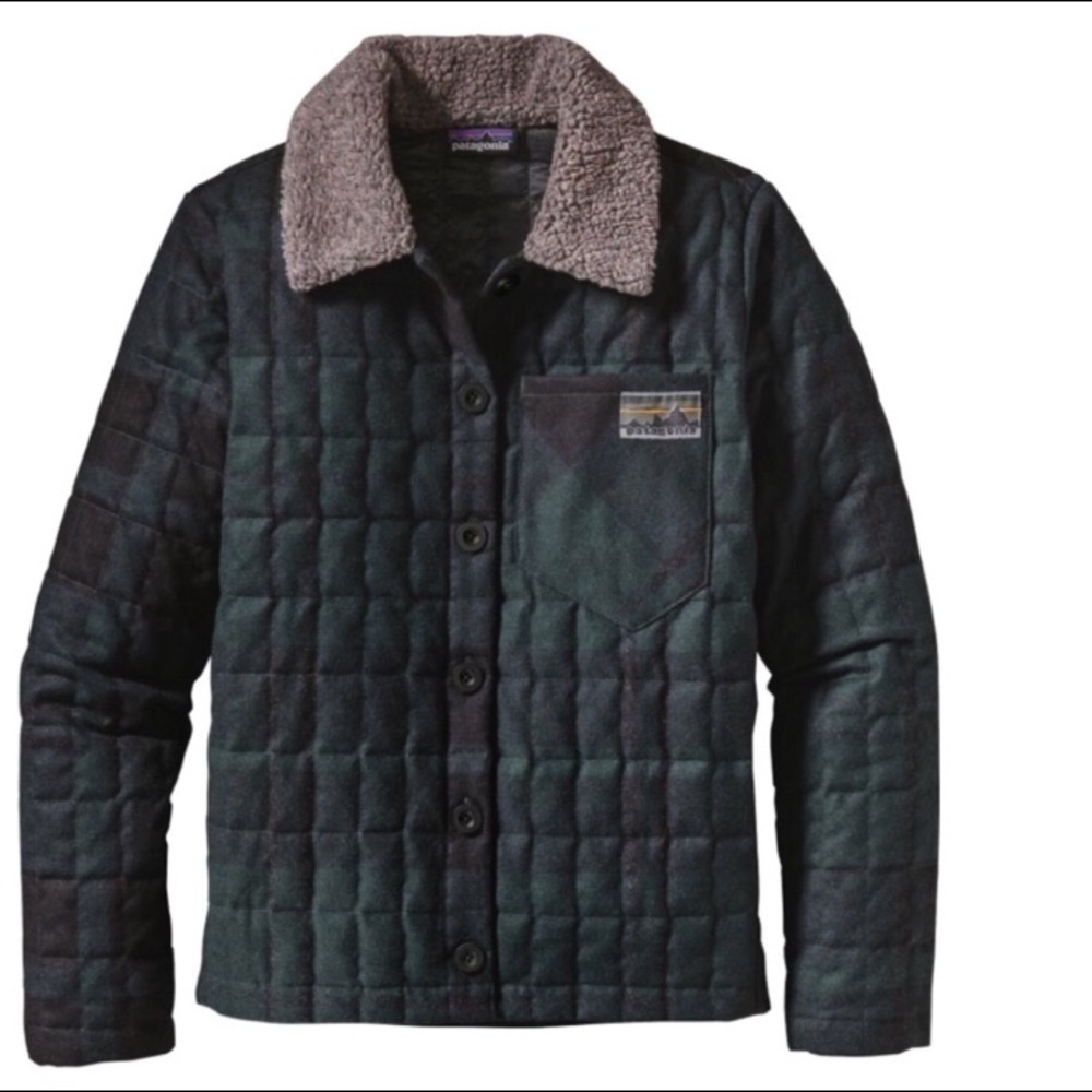 Patagonia Plaid Recycled Wool Jacket